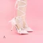 Chic / Beautiful White Wedding PU Appliques Beading Rhinestone Wedding Shoes 2018