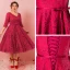 Lovely Burgundy Plus Size Graduation Dresses 2018 A-Line / Princess Tulle V-Neck Lace-up Appliques Backless Homecoming Formal Dresses