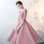 Elegant Blushing Pink 2017 Party Dresses V-Neck Lace Appliques Backless Homecoming Evening Party A-Line / Princess Evening Dresses
