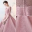Elegant Blushing Pink 2017 Party Dresses V-Neck Lace Appliques Backless Homecoming Evening Party A-Line / Princess Evening Dresses