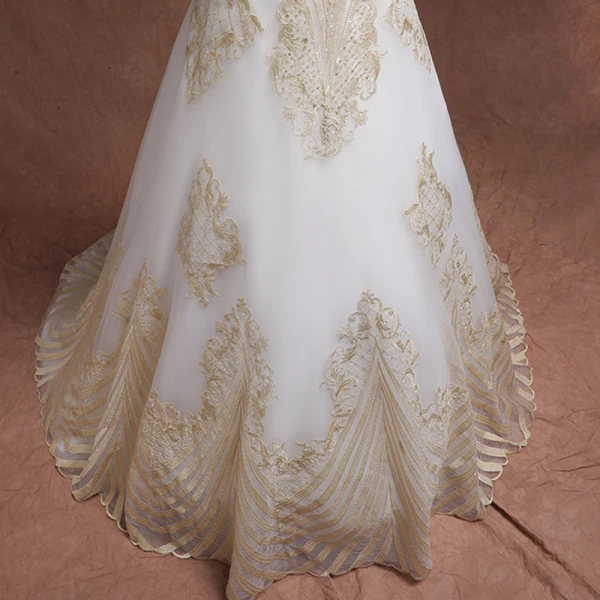 morilee gold dress Morilee Raquel Crepe Illusion Wedding Dress 2658 main image 0