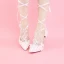 Chic / Beautiful White Wedding PU Appliques Beading Rhinestone Wedding Shoes 2018