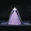 Elegant Lavender Beading Sequins Appliques Prom Dresses 2022 Ball Gown Off-The-Shoulder With Shawl Long Sleeve Backless Floor-Length / Long Prom Formal Dresses