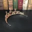 Mode Röd Kristall Rhinestone Bröllop Brud Huvudbonad Tiara 2022