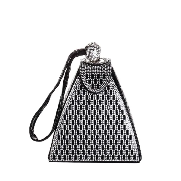 Unusual Gold Rhinestone Cocktail Party Handbag Clutch Bags 2023