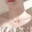 Mote Rose Gull Rhinestone Sterling Sølv Tilbehør Halskjeder 2023