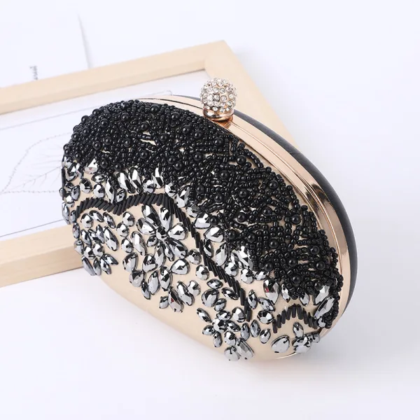 Chic / Belle Argenté Perlage Faux Diamant Soirée Pochette 2023