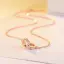Mote Rose Gull Rhinestone Sterling Sølv Tilbehør Halskjeder 2023