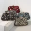Vintage / Originale Noire Tachetée Paillettes Cocktail Pochette 2023