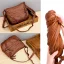Vintage Brun Casual Damer Vesker Messenger Veske 2023