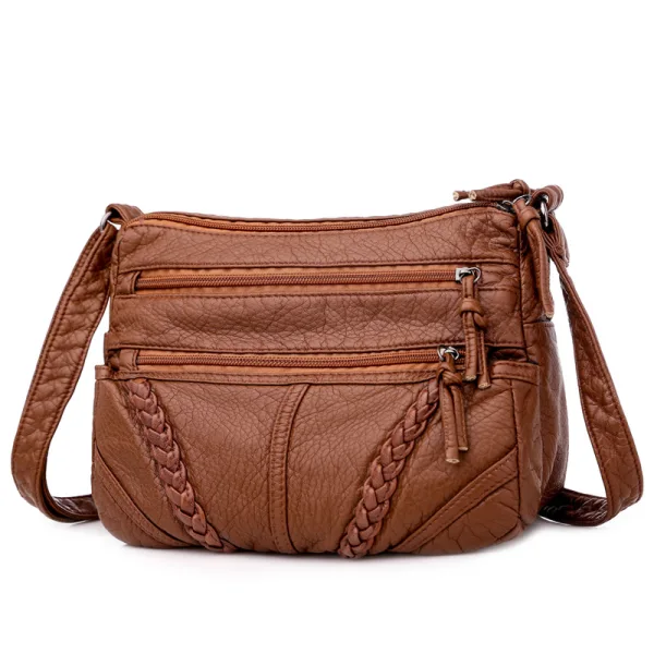 Vintage Brun Casual Damer Vesker Messenger Veske 2023