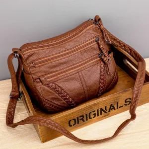 Vintage Retro Brown Casual Women S Bags Messenger Bag 2023