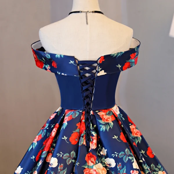 Fine Rød Ballkjoler 2017 Prinsesse Strapless Appliques Ryggløse Printing Aften Formelle Kjoler