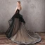 Luxury / Gorgeous Black Evening Dresses  2017 Lace Beading Appliques Backless Evening Party Prom Dresses