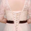Charming Champagne Plus Size Graduation Dresses 2018 A-Line / Princess Lace-up Tulle U-Neck Appliques Backless Embroidered Homecoming Formal Dresses