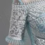 Chic / Belle Bleu Ciel Robe De Bal 2017 Princesse Col Haut Tulle Fait main Appliques Dos Nu Perlage Promo Robe De Ceremonie