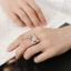 Snygga / Fina Guld Pärla Rhinestone Lucky Tro Ringa Legering Röda mattan Ringar 2019 Tillbehör