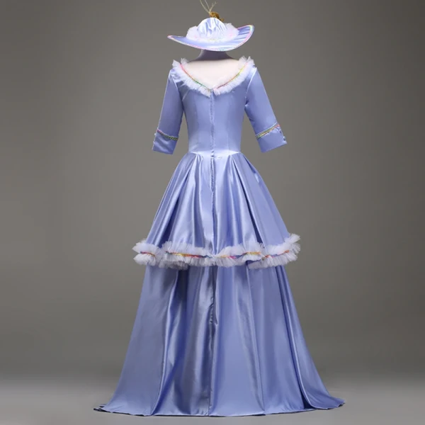 Vintage Traditioneel Oceaan Blauw Lange Baljurk Galajurken 2018 U-hals Charmeuse Lace-up Ruglooze Gala Gelegenheid Jurken