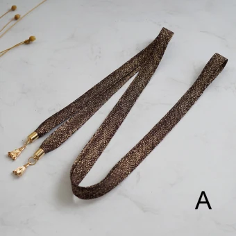 Sparkly Romantic Brown Prom Sash 2020 Tassel Metal Bridal Wedding Evening Party Accessories