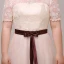 Charming Champagne Plus Size Graduation Dresses 2018 A-Line / Princess Lace-up Tulle U-Neck Appliques Backless Embroidered Homecoming Formal Dresses