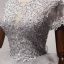 Snygga / Fina Silver Aftonklänningar 2017 Prinsessa Tyll U-Hals Appliqués Halterneck Beading Afton Formella Klänningar