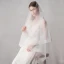Classic Elegant White Wedding Short Tulle Wedding Veils 2019