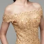 Modern / Fashion Gold Evening Dresses  2020 Trumpet / Mermaid Off-The-Shoulder Floor-Length / Long Embroidered Appliques Backless Beading Sequins Evening Party Formal Dresses