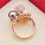 Snygga / Fina Guld Pärla Rhinestone Lucky Tro Ringa Legering Röda mattan Ringar 2019 Tillbehör