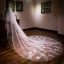 Chic / Belle Blanche Cathedral Train Mariage Tulle Appliques Voile De Mariée 2018