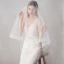 Classic Elegant White Wedding Short Tulle Wedding Veils 2019