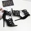 Modern / Fashion Black 2018 High Heels 10 cm X-Strap Beach Casual Summer Suede Stiletto Heels Sandals Open / Peep Toe Womens Shoes