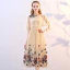 Lovely Champagne Tea-length Graduation Dresses 2018 A-Line / Princess U-Neck Tulle With Shawl Butterfly Beading Appliques Formal Dresses