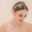 Classic Elegant Silver Bridal Jewelry 2017 Metal Handmade  Crystal Beading Headpieces Wedding Prom Accessories