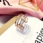 Modern / Fashion Silver Rhinestone Lucky Tail Ring Evening Party Rings 2019 Accessories