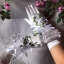 Fée Des Fleurs Blanche Gants Mariage 2020 Feuille Appliques Perle Tulle Promo Mariage Accessorize