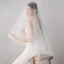 Classic Elegant White Wedding Short Tulle Wedding Veils 2019