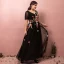 Flower Fairy Black Plus Size Evening Dresses  2018 A-Line / Princess V-Neck Tulle Backless Appliques Embroidered Evening Party Prom Dresses