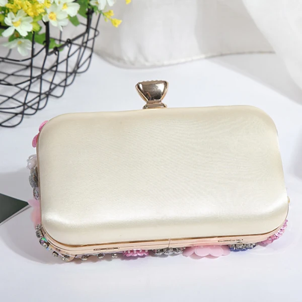 Fée Des Fleurs Multi-Couleurs Perlage Cristal Fleur Cocktail Soirée Pochette 2018