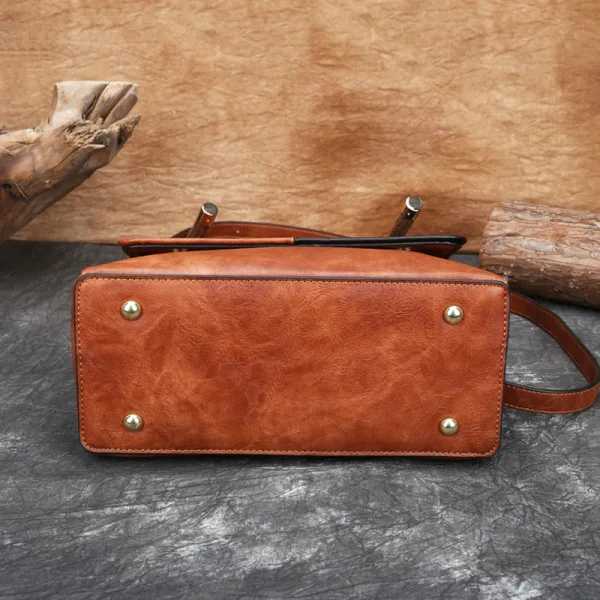 Vintage / Retro Printing Brown Street Wear Women's Bags 2023