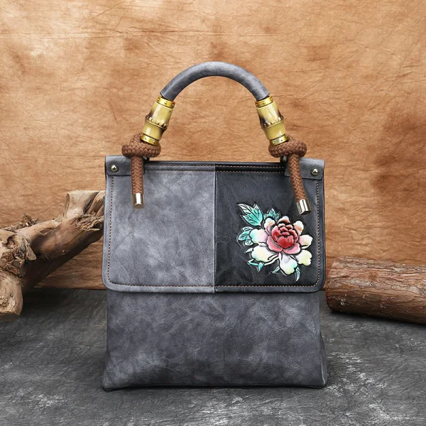 Vintage / Retro Printing Brown Street Wear Women's Bags 2023