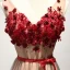 Chic / Beautiful Formal Dresses 2017 Evening Dresses  Brown A-Line / Princess Floor-Length / Long V-Neck Sleeveless Backless Sash Lace Appliques Beading