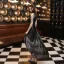 Scintillantes Vert Foncé Perlage Paillettes Asymétrique Robe De Cocktail 2024 Princesse Encolure Dégagée Sans Manches Dos Nu Cocktail