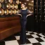 Charmant Noire Paillettes Robe De Soirée 2022 Trompette / Sirène Encolure Dégagée Perlage Gland Manches Courtes Dos Nu Longue Soirée Robe De Ceremonie
