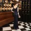 Charmant Noire Paillettes Robe De Soirée 2022 Trompette / Sirène Encolure Dégagée Perlage Gland Manches Courtes Dos Nu Longue Soirée Robe De Ceremonie
