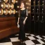 Charmant Noire Paillettes Robe De Soirée 2022 Trompette / Sirène Encolure Dégagée Perlage Gland Manches Courtes Dos Nu Longue Soirée Robe De Ceremonie