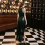 Chic / Belle Vert Foncé Paillettes Robe De Fête 2022 Princesse Encolure Dégagée Perlage Gland Sans Manches Asymétrique Soirée Robe De Soirée Robe De Ceremonie