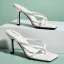 Sexy White Summer Womens Sandals 2022 Street Wear 9 cm Stiletto Heels Open / Peep Toe Sandals High Heels