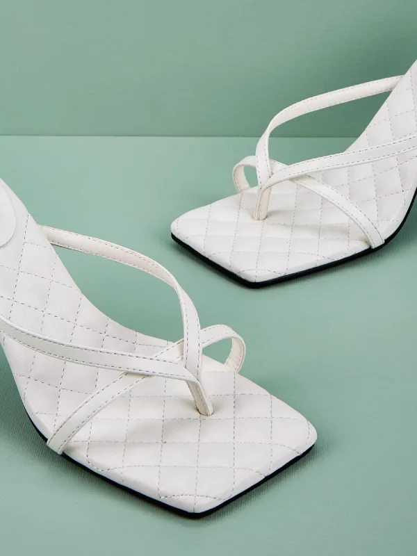 Sexy White Summer Womens Sandals 2022 Street Wear 9 cm Stiletto Heels Open / Peep Toe Sandals High Heels