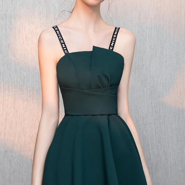 Modest / Simple Blushing Pink Homecoming Graduation Dresses 2018 A-Line / Princess Backless Spaghetti Straps Sleeveless Short Prom Dresses