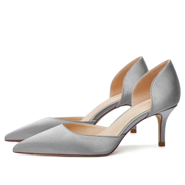 Modest / Simple Multi-Colors Office OL Silk Satin Womens Shoes 2021 6 cm Stiletto Heels Pointed Toe High Heels